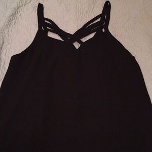 Cute black top size Large